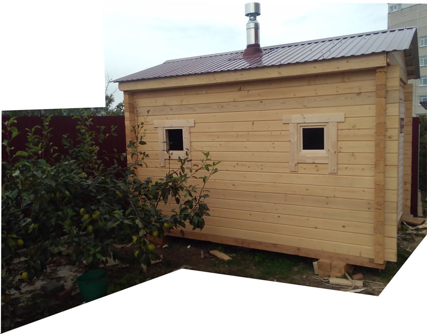 Баня из бруса профилированного перевозная(мобильная)