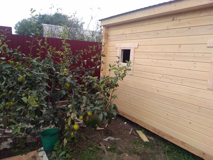 Баня из бруса профилированного перевозная(мобильная) готовая