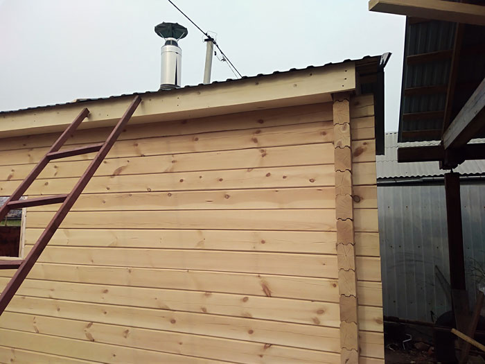 баня из профилированного бруса перевозная