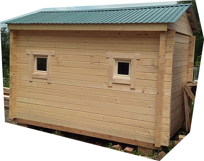 баня из профилировоннаго бруса перевозная