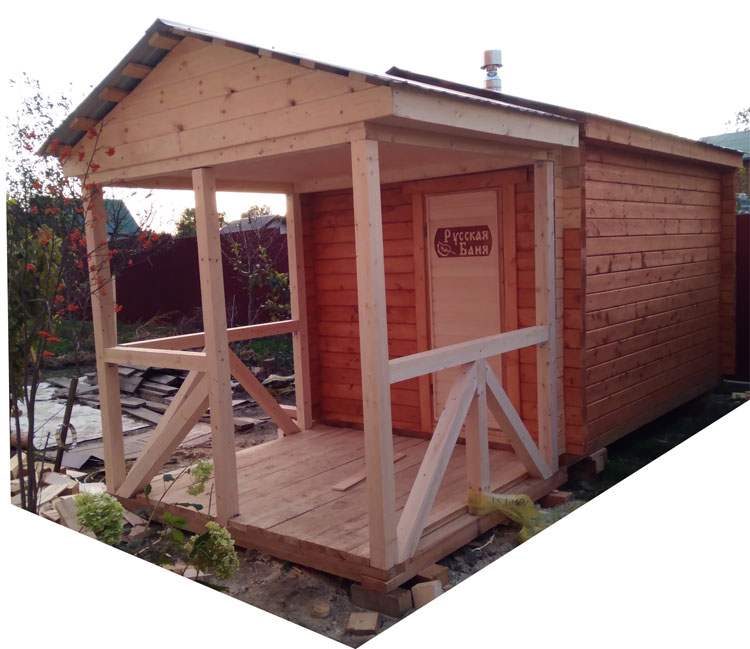 Баня из профилированного бруса перевозная в Уссурийске