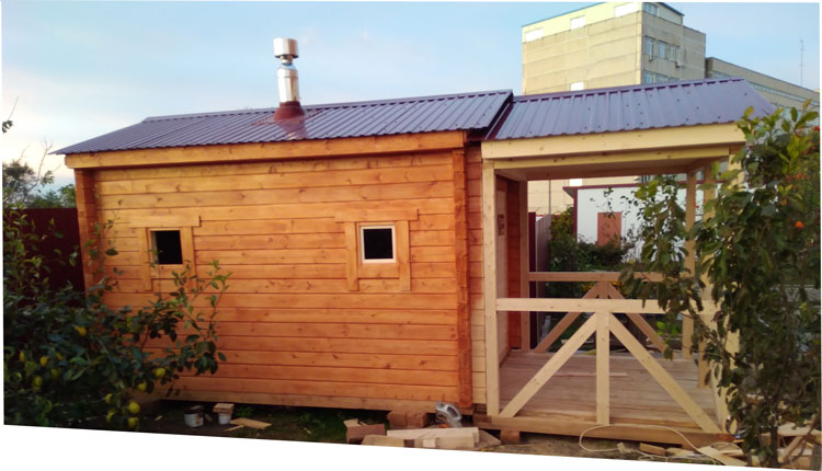 Баня из профилированного бруса перевозная в Уссурийске